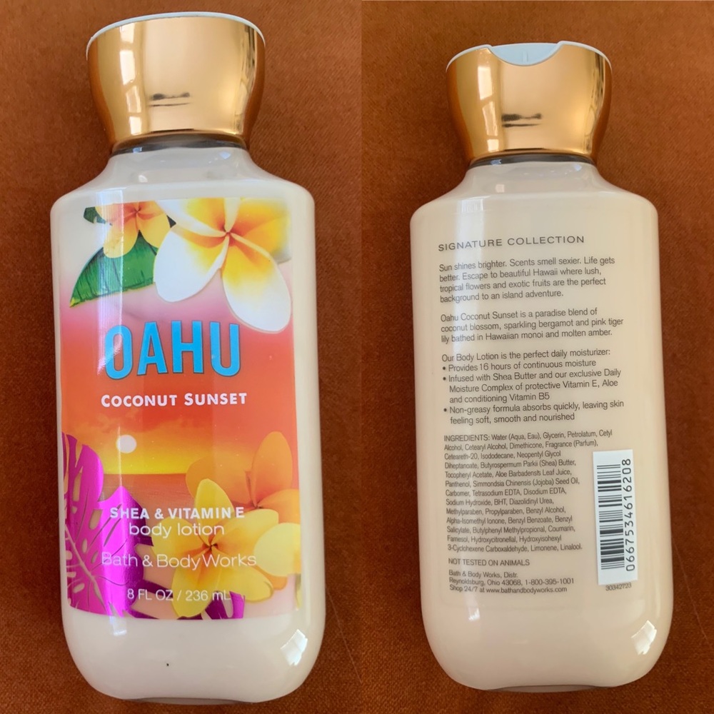 Oahu Coconut Sunset Lotion Bath and Body Works